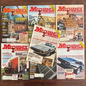 Lot of 7 Mechanix Illustrated magazines 1982-1983